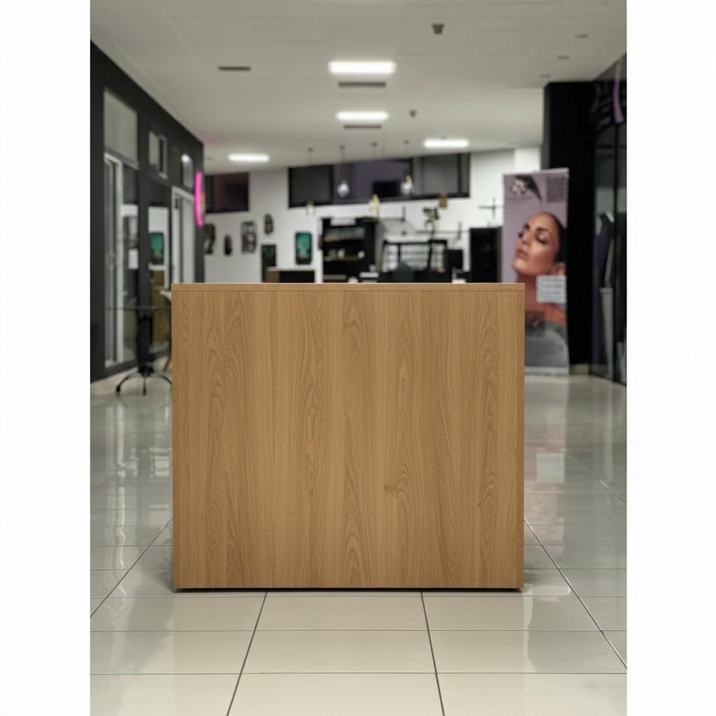 خزانة تخزين مع مكتب خدمة مدمج بعجلات – جوج فواحد